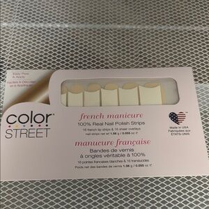 Color Street City of Love Nail Strips - Elegant White and Cream